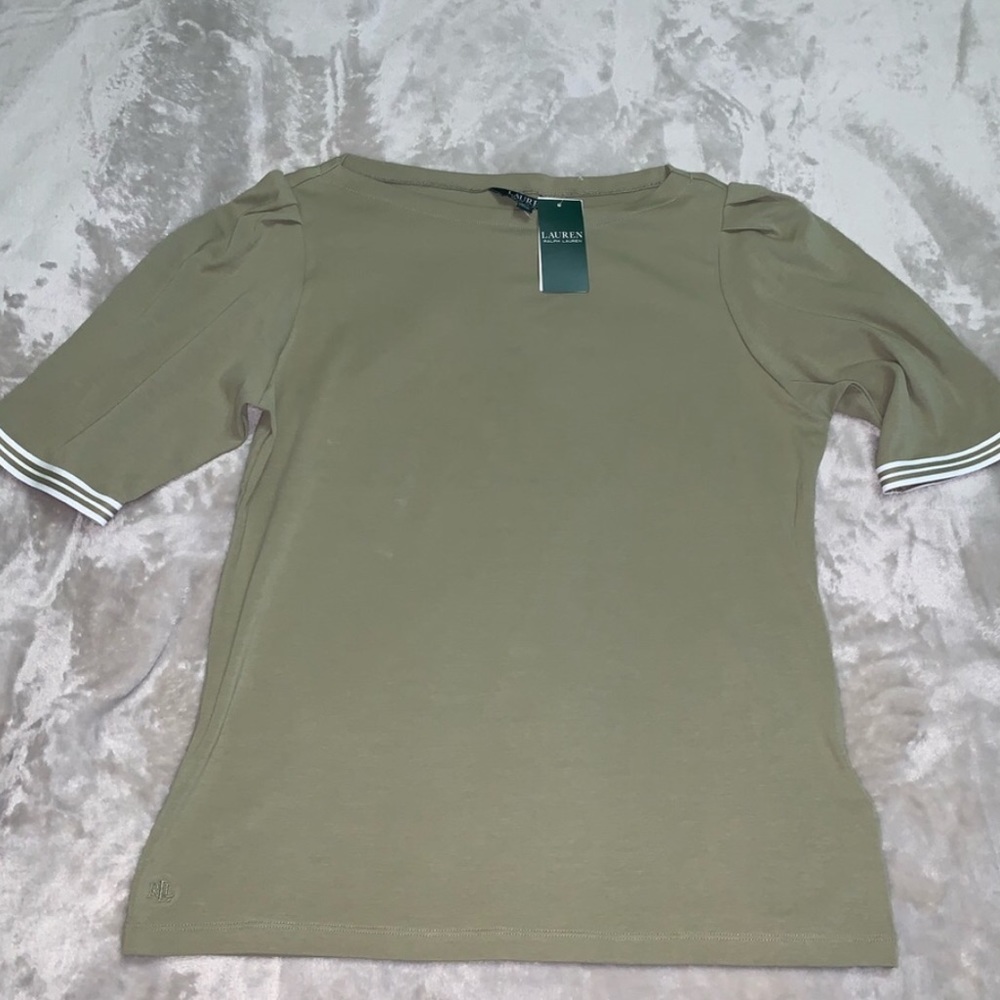 Lauren Ralph Lauren Sage Green Top